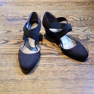Cute summer black wedges